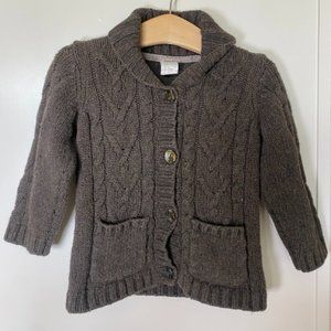 H&M Chunky Cable Knit Collared Cardigan